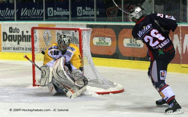 Photo hockey match Grenoble  - Strasbourg  le 03/03/2009