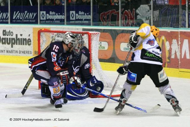 Photo hockey match Grenoble  - Strasbourg  le 03/03/2009
