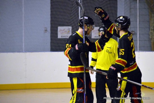 Photo hockey reportage N1 : Les Griffons en mode fusée