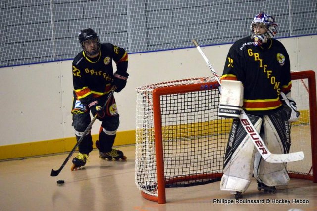 Photo hockey reportage N1 : Les Griffons en mode fusée