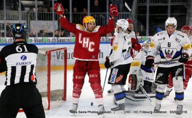 Photo hockey match Lausanne - Fribourg le 03/03/2018