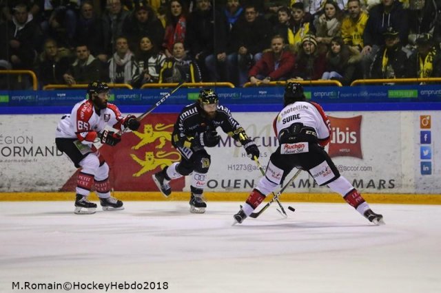 Photo hockey match Rouen - Amiens  le 09/03/2018