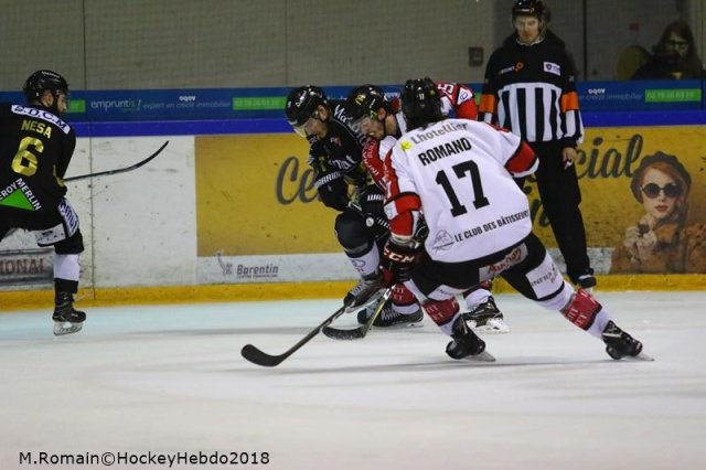 Photo hockey match Rouen - Amiens  le 09/03/2018