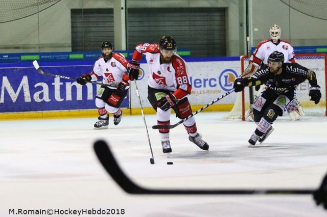 Photo hockey match Rouen - Amiens  le 09/03/2018