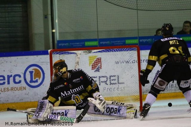 Photo hockey match Rouen - Amiens  le 09/03/2018
