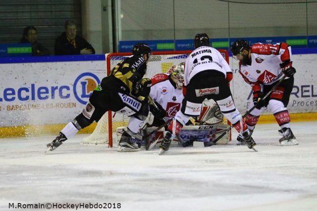 Photo hockey match Rouen - Amiens  le 09/03/2018