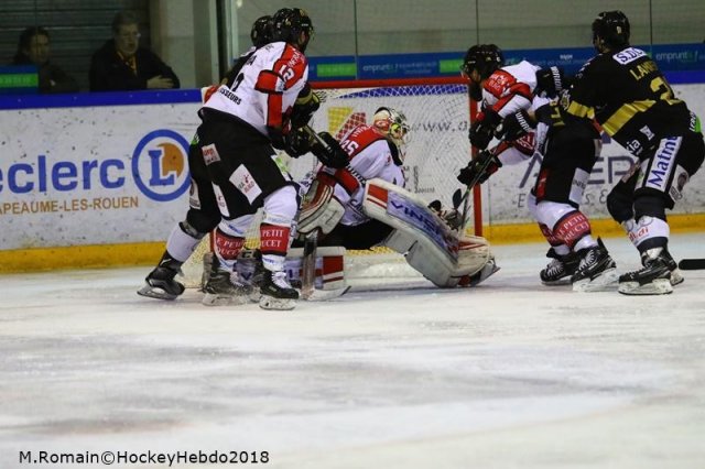 Photo hockey match Rouen - Amiens  le 09/03/2018