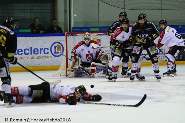 Photo hockey match Rouen - Amiens  le 09/03/2018