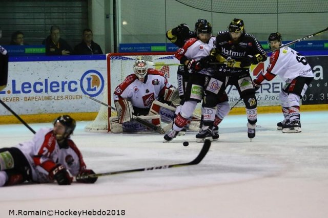 Photo hockey match Rouen - Amiens  le 09/03/2018