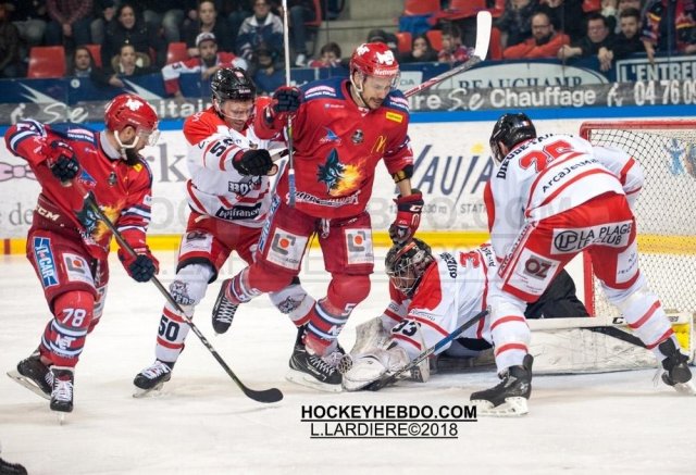 Photo hockey match Grenoble  - Bordeaux le 16/03/2018