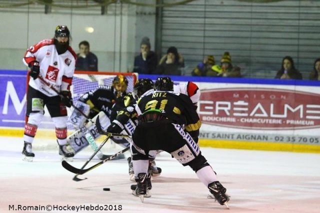 Photo hockey match Rouen - Amiens  le 16/03/2018