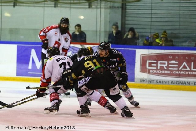 Photo hockey match Rouen - Amiens  le 16/03/2018