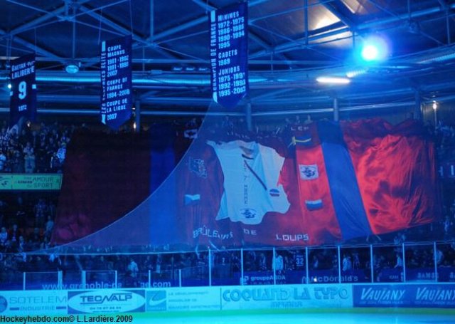 Photo hockey match Grenoble  - Strasbourg  le 04/03/2009