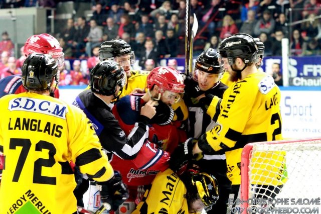 Photo hockey match Grenoble  - Rouen le 24/03/2018