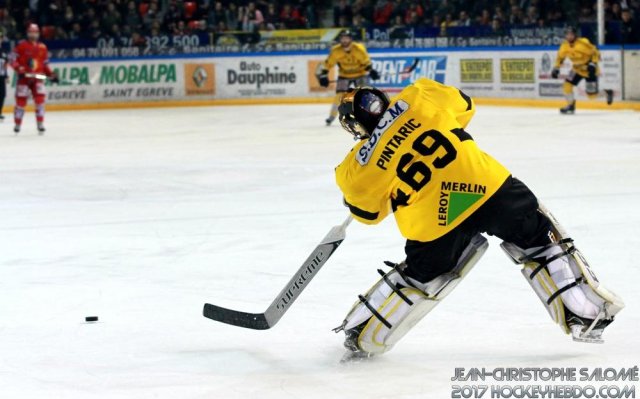 Photo hockey match Grenoble  - Rouen le 24/03/2018