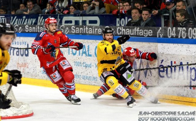Photo hockey match Grenoble  - Rouen le 24/03/2018