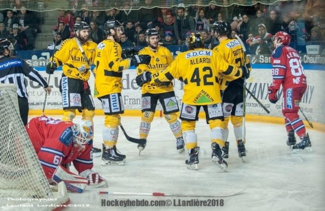 Photo hockey match Grenoble  - Rouen le 24/03/2018
