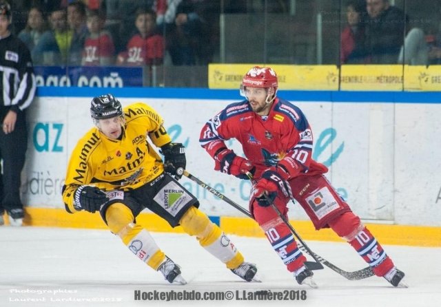 Photo hockey match Grenoble  - Rouen le 24/03/2018