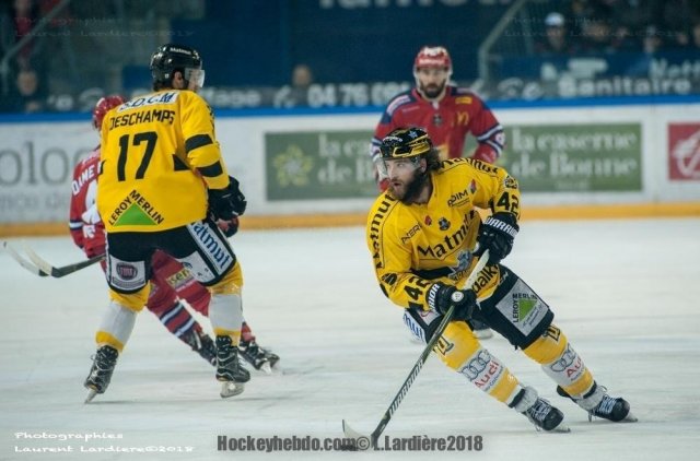 Photo hockey match Grenoble  - Rouen le 24/03/2018