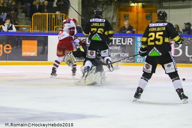 Photo hockey match Rouen - Grenoble  le 26/03/2018
