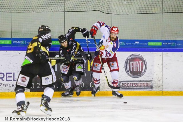 Photo hockey match Rouen - Grenoble  le 26/03/2018