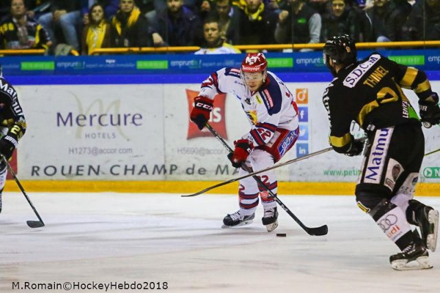 Photo hockey match Rouen - Grenoble  le 26/03/2018