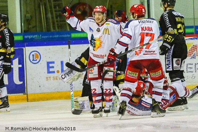 Photo hockey match Rouen - Grenoble  le 26/03/2018