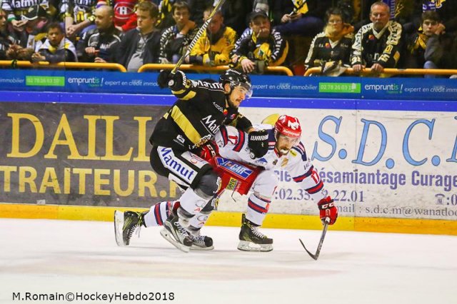 Photo hockey match Rouen - Grenoble  le 26/03/2018