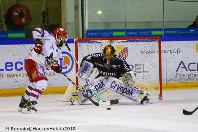 Photo hockey match Rouen - Grenoble  le 26/03/2018