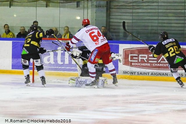 Photo hockey match Rouen - Grenoble  le 26/03/2018