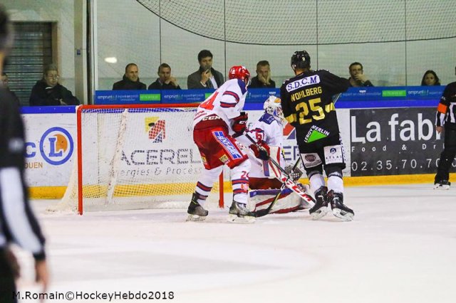 Photo hockey match Rouen - Grenoble  le 26/03/2018