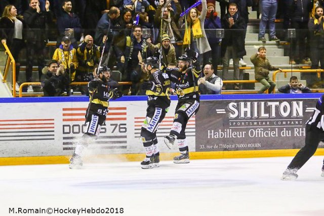 Photo hockey match Rouen - Grenoble  le 26/03/2018