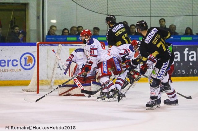 Photo hockey match Rouen - Grenoble  le 27/03/2018