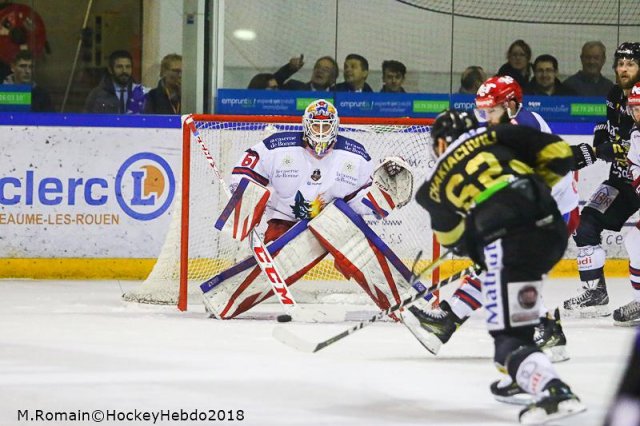 Photo hockey match Rouen - Grenoble  le 27/03/2018