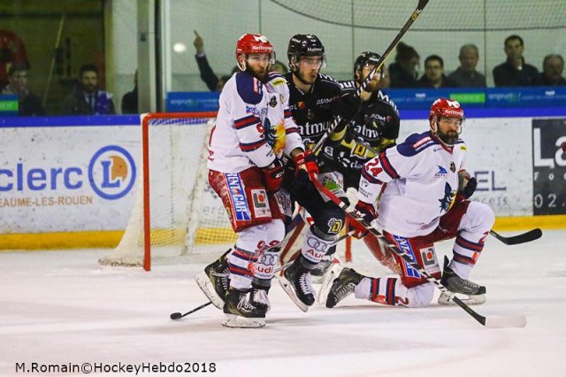 Photo hockey match Rouen - Grenoble  le 27/03/2018