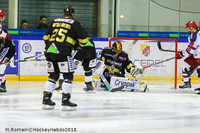 Photo hockey match Rouen - Grenoble  le 27/03/2018