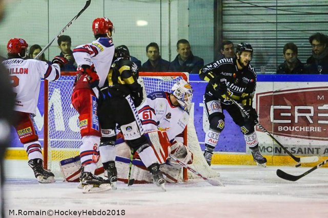 Photo hockey match Rouen - Grenoble  le 27/03/2018