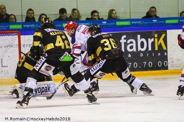 Photo hockey match Rouen - Grenoble  le 27/03/2018