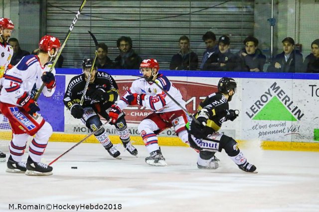 Photo hockey match Rouen - Grenoble  le 27/03/2018