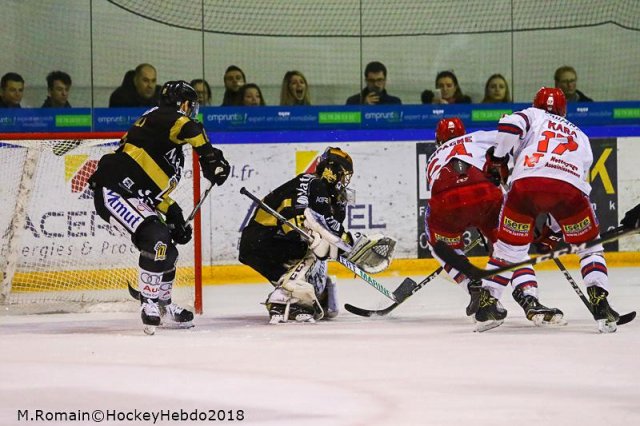 Photo hockey match Rouen - Grenoble  le 27/03/2018