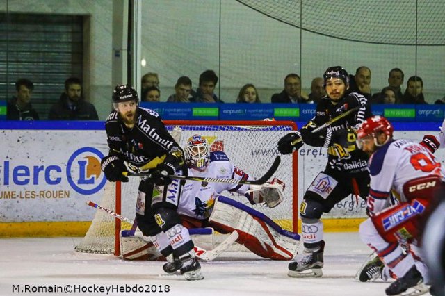 Photo hockey match Rouen - Grenoble  le 27/03/2018