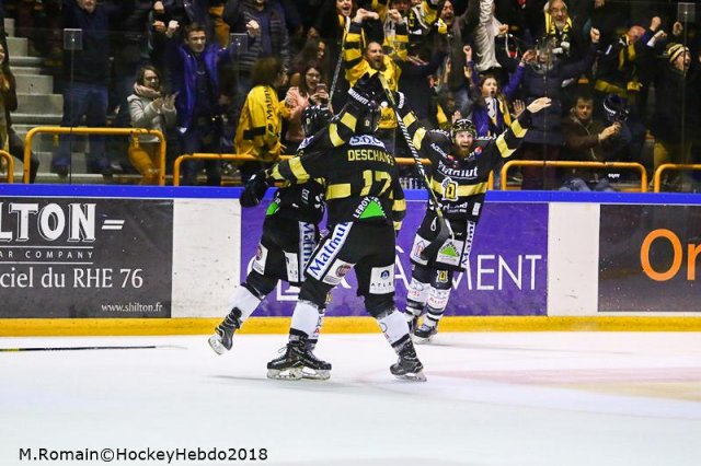 Photo hockey match Rouen - Grenoble  le 27/03/2018
