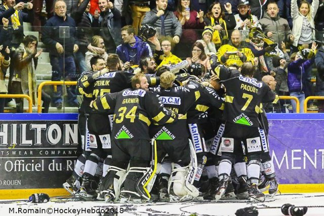 Photo hockey match Rouen - Grenoble  le 27/03/2018
