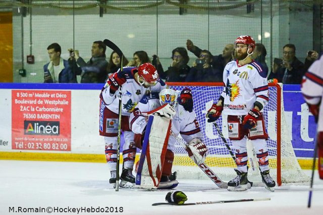 Photo hockey match Rouen - Grenoble  le 27/03/2018