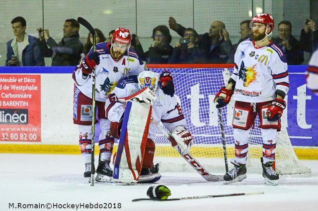 Photo hockey match Rouen - Grenoble  le 27/03/2018