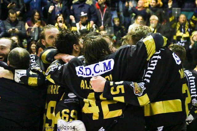 Photo hockey match Rouen - Grenoble  le 27/03/2018