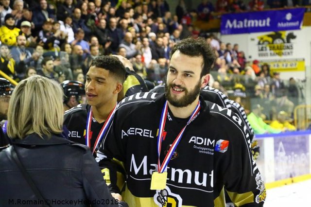 Photo hockey match Rouen - Grenoble  le 27/03/2018