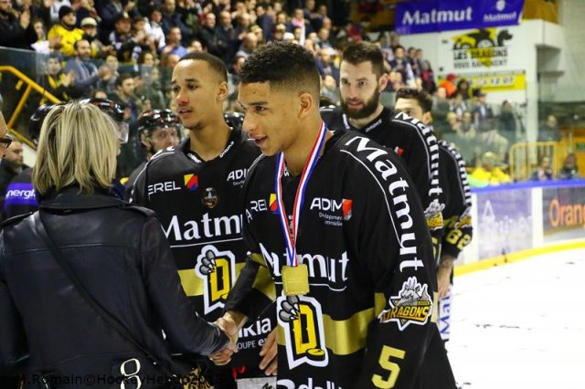 Photo hockey match Rouen - Grenoble  le 27/03/2018