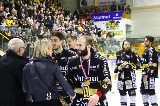 Photo hockey match Rouen - Grenoble  le 27/03/2018