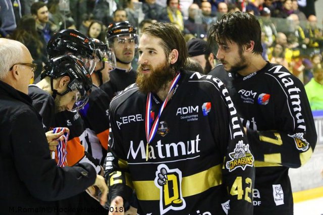 Photo hockey match Rouen - Grenoble  le 27/03/2018